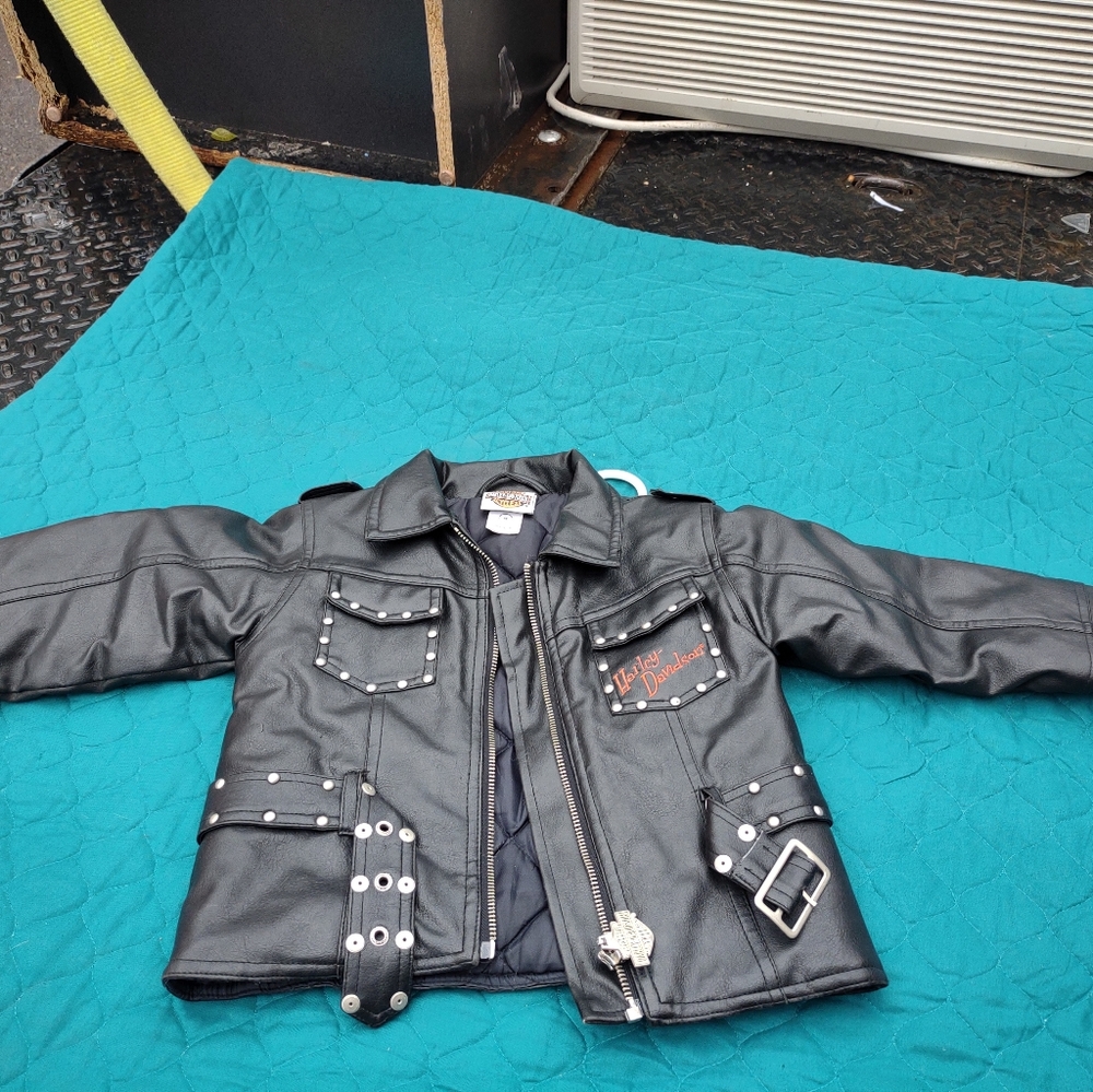 Toddlers 4t HARLEY DAVIDSON LEATHER COAT